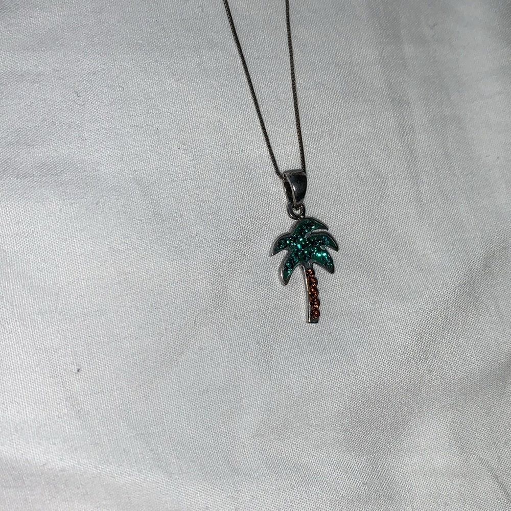 Palm Tree Necklace View 2